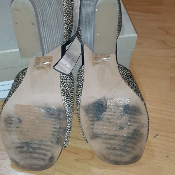 MADEWELL | Alena Ankle Strap Sandals in Calf Hair Size 8 - Picture 6 of 7